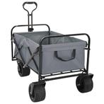 vidaXL Opvouwbare Handtrolley Grijs 89 x 63 x 96 cm, Verzenden, Nieuw