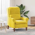 vidaXL Fauteuil Geel 76 x 94 x 102 cm Fluweel, Huis en Inrichting, Fauteuils, Verzenden, Nieuw