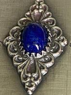 Boîte à bijoux - argent 800 lapis lazuli - Antiquité en, Antiek en Kunst, Antiek | Zilver en Goud