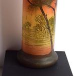 Vaas - Joli vaas Legras 27 cm en geëmailleerd glas