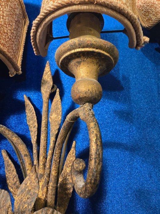 Wandkandelaar - Smeedijzer - Paar wandlampen Firenze, Antiek en Kunst, Antiek | Overige Antiek