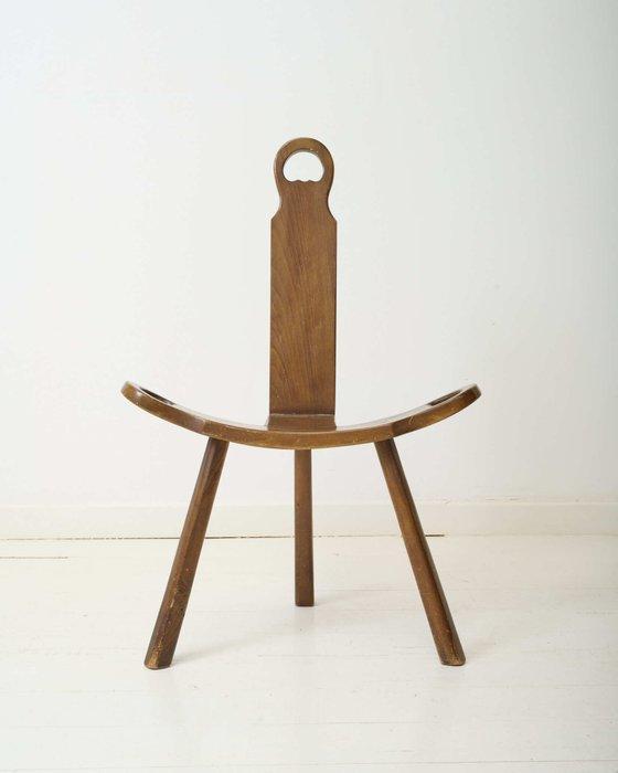 Chaise - Bois - Trépied, Antiquités & Art, Curiosités & Brocante