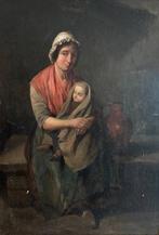 Joseph-Geirnaert (1790-1859) painting reproductions - Mother, Antiek en Kunst