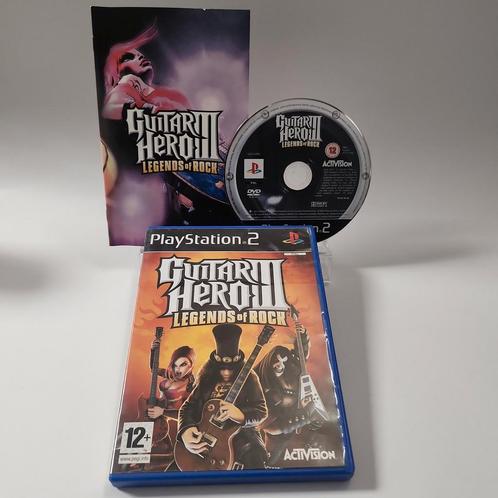 Guitar Hero III Legends of Rock Playstation 2, Games en Spelcomputers, Games | Sony PlayStation 2, Zo goed als nieuw, Ophalen of Verzenden