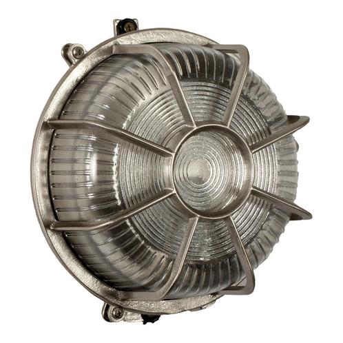 Scheepslampen &amp; Maritiem Scheepslamp Bering Nikkel, Tuin en Terras, Buitenverlichting, 50 tot 250 watt, Nieuw, Overige materialen