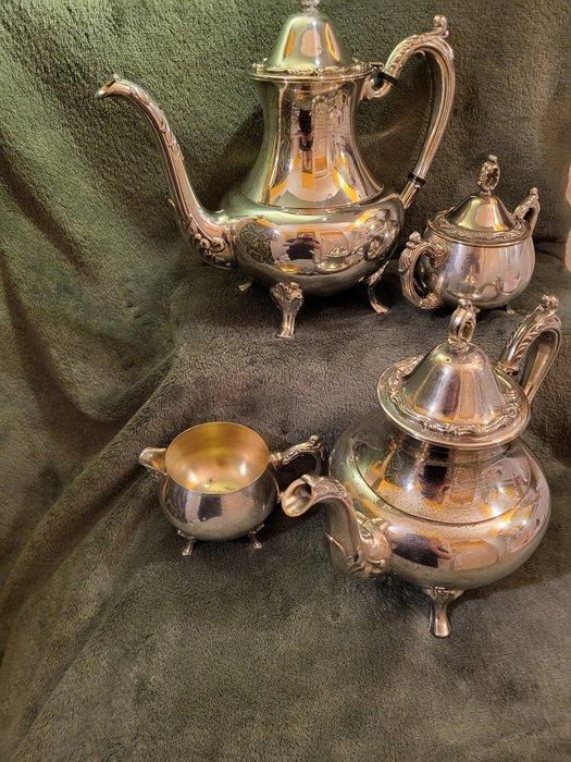 Oneida - Pierrepont Burt Noyes - Koffie- en theeservies (4), Antiek en Kunst, Antiek | Meubels | Tafels