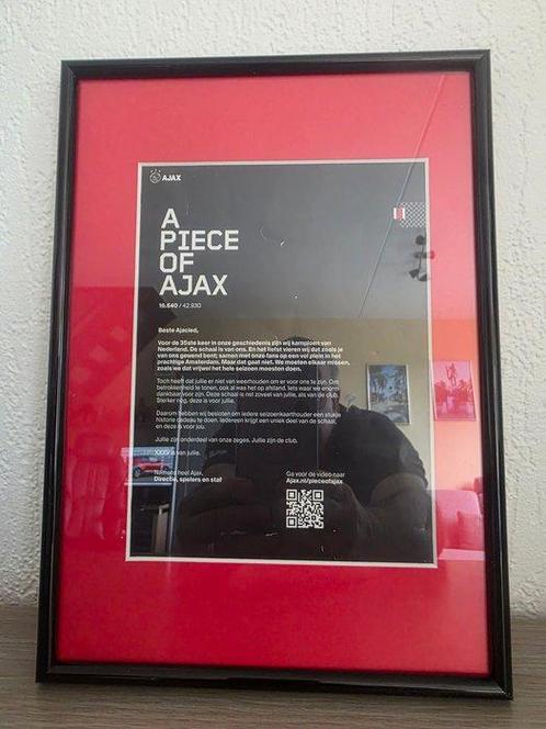 Ajax – Ster – Une pièce dAjax avec certificat., Verzamelen, Overige Verzamelen