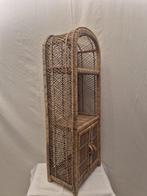 Kast - Hout, Rattan - Rotan Boogkast (Jaren 60)