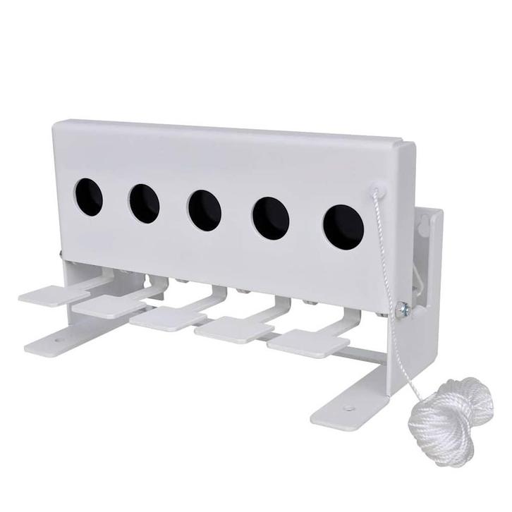 vidaXL Schietdoel met resetkoord 5 gaten, Sport en Fitness, Schietsport-accessoires, Nieuw, Verzenden