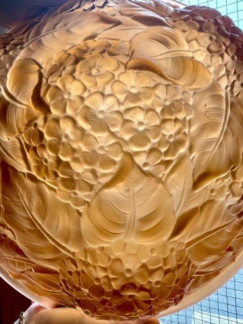 Lampe - Améthyste Verre froissé, Paste French Chandelier,, Antiek en Kunst, Kunst | Designobjecten