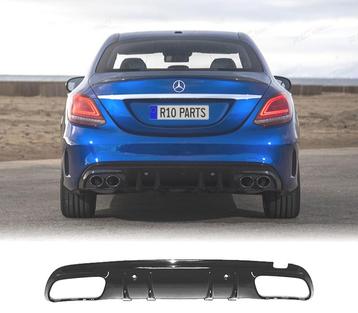 Diffuseur Pour Mercedes Classe C W205 18-21 Noir Look Amg, Verzenden