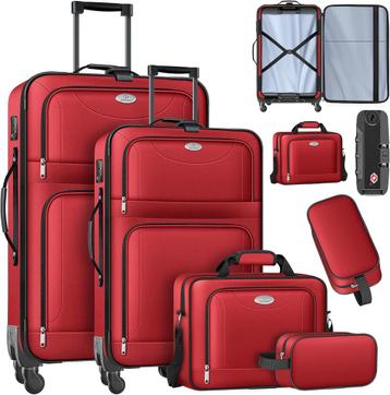 KESSER® Reiskofferset, 4-delig, trolley, kofferset, stoffen beschikbaar voor biedingen