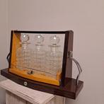 Drankkast - gelamineerd hout / glas - Art deco tantalus, Antiek en Kunst