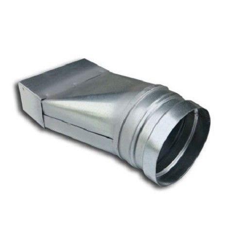 Verloopstuk Asymmetrisch rechthoekig 110 x 55mm naar rond, Doe-het-zelf en Bouw, Overige Doe-Het-Zelf en Bouw, Nieuw, Verzenden
