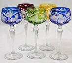 In vier diverse keuren - Verre à vin (5) - Cristal - Verres, Antiek en Kunst