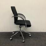 Ahrend 350 verrijdbare Design stoel, vergaderstoel,  zwart -