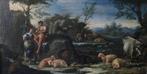 Domenico Brandi (1683-1763), Cerchia - Paesaggio con figure, Antiek en Kunst, Kunst | Schilderijen | Klassiek