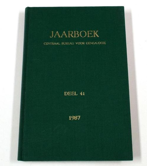 Jaarboek Centraal Bureau Voor Genealogie - Deel 41 - 1987, Livres, Livres Autre, Envoi