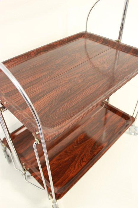 Bremshey - Serveerwagen - Dinett - Hout, Stalen buis &, Antiek en Kunst, Antiek | Meubels | Stoelen en Sofa's