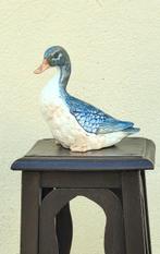 sculptuur, Pair of Ducks, Handpainted - 14 cm - Porselein