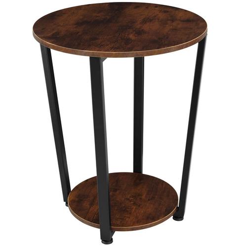 Bijzettafel Swindon 50x62,5cm - Industrieel hout donker, rus, Maison & Meubles, Tables | Tables d'appoint, Envoi