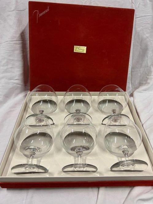Baccarat - Verre à eau (6) - Degustation Cognac Glass -, Antiquités & Art, Antiquités | Meubles | Tables