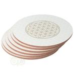Bloem des levens / Flower of life onderzetters set van 6, Huis en Inrichting, Verzenden, Nieuw