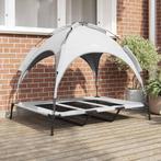 vidaXL Hondenbed Zilvergrijs xl Staal, Dieren en Toebehoren, Verzenden, Nieuw