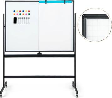 Tweedekans | Coast Dubbelzijdig verrijdbaar whiteboard, 120 beschikbaar voor biedingen