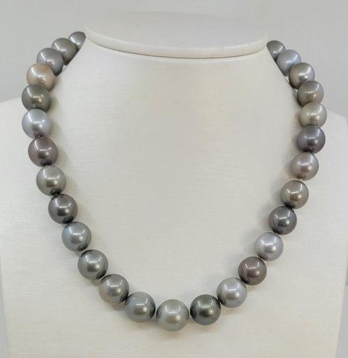 Collier Perles de Tahiti multi de 11x13.3 mm, Handtassen en Accessoires, Kettingen