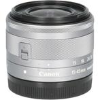 Canon EF-M 15-45mm f/3.5-6.3 IS STM - Zilver CM4162, TV, Hi-fi & Vidéo, Overige typen, Ophalen of Verzenden