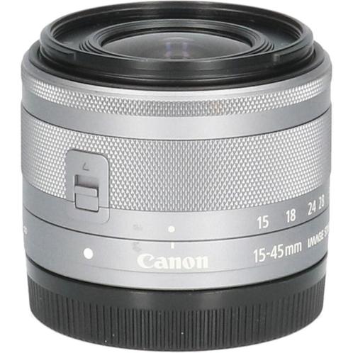 Canon EF-M 15-45mm f/3.5-6.3 IS STM - Zilver CM4162, TV, Hi-fi & Vidéo, Photo | Lentilles & Objectifs, Enlèvement ou Envoi