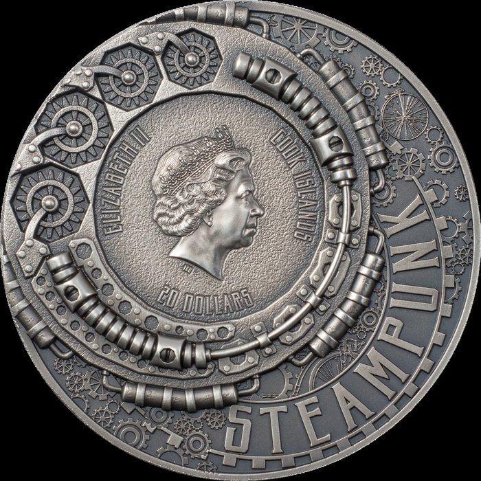 Cook Islands. 20 Dollars 2021 Jet Pack Steampunk - Gilded, 3, Postzegels en Munten, Munten | Europa | Niet-Euromunten