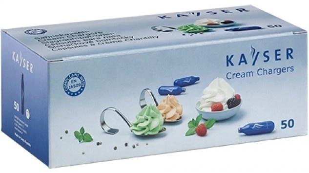 Slagroompatronen | 50 Stuks Kayser, Zakelijke goederen, Horeca | Keukenapparatuur, Nieuw in verpakking, Verzenden
