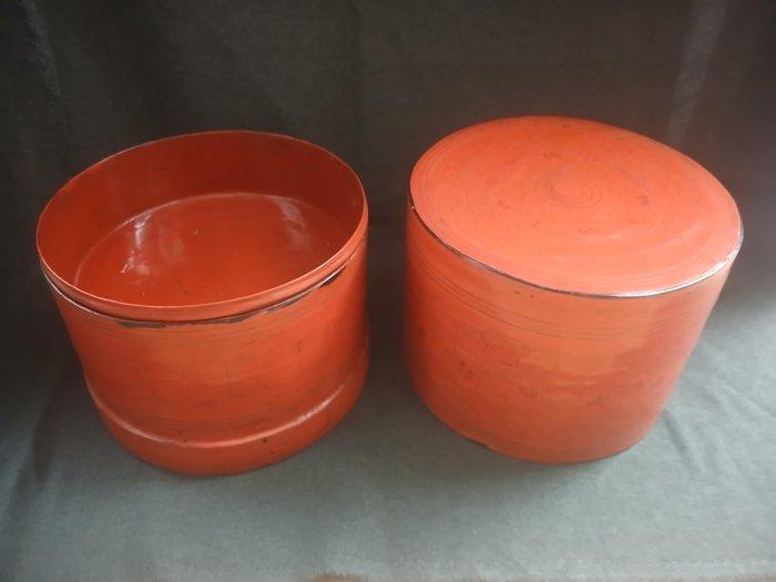 Doos - Bamboe, lacquer - Betelnut container, Antiek en Kunst, Kunst | Niet-Westerse kunst