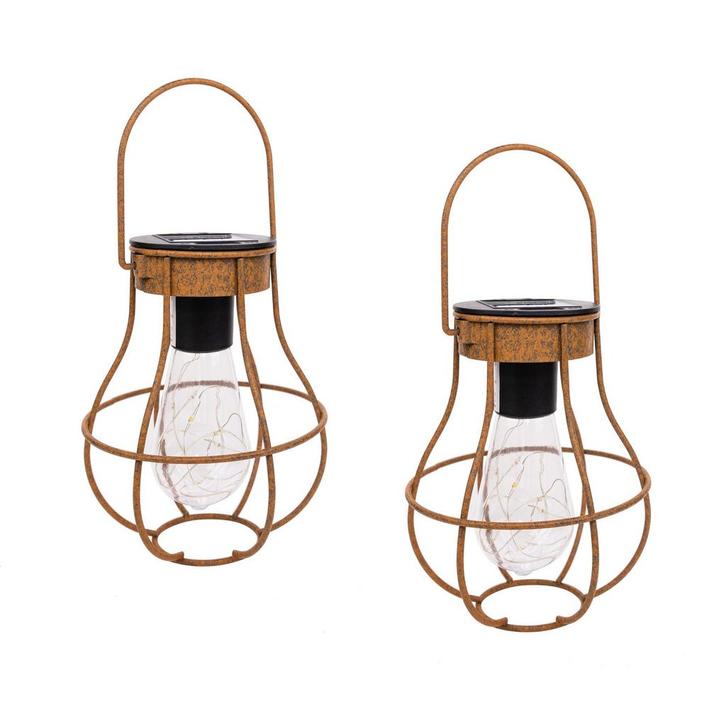 MaxxGarden Tuinlamp - Solar hanglamp 12x15cm - 2 stuks -..., Tuin en Terras, Buitenverlichting, Nieuw, Ophalen of Verzenden