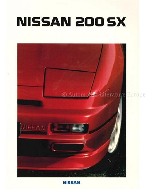 1989 NISSAN 200SX BROCHURE FRANS, Boeken, Auto's | Folders en Tijdschriften