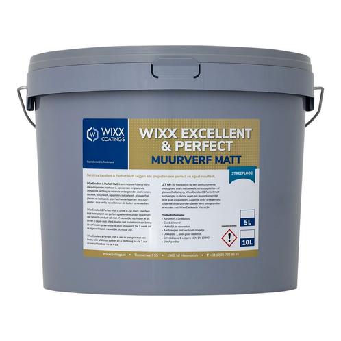 Wixx Excellent en Perfect Muurverf Matt 10L, Doe-het-zelf en Bouw, Verf, Beits en Lak, Nieuw, Verzenden
