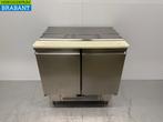 Saladette MBM en acier inoxydable 2 portes 93 cm 230V Horeca, Articles professionnels, Verzenden
