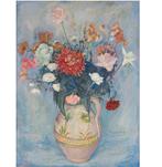 Jan van Herwijnen (1889-1965) - Still life with flowers in, Antiquités & Art