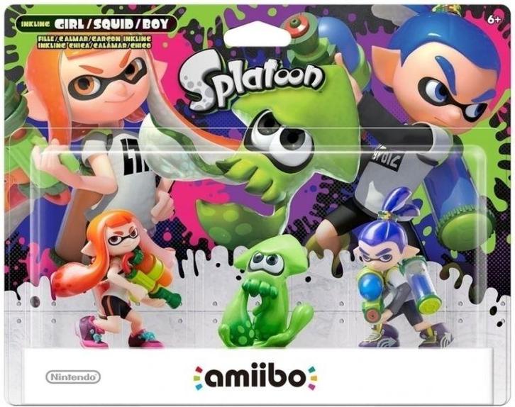 Nintendo Amiibo Splatoon Triple Pack-Girl / Squid / Boy, Verzamelen, Poppetjes en Figuurtjes, Ophalen of Verzenden