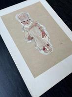 Egon Schiele (1890-1918), after - Baby, Antiek en Kunst