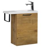 Toiletmeubel Neves 55 x 22 cm Eiken Fonteinmeubel, Verzenden, Nieuw