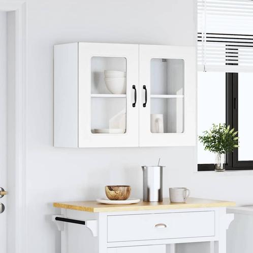 vidaXL Keukenwandkast met glazen deur Kalmar bewerkt hout, Huis en Inrichting, Kasten | Overige, Nieuw, Verzenden