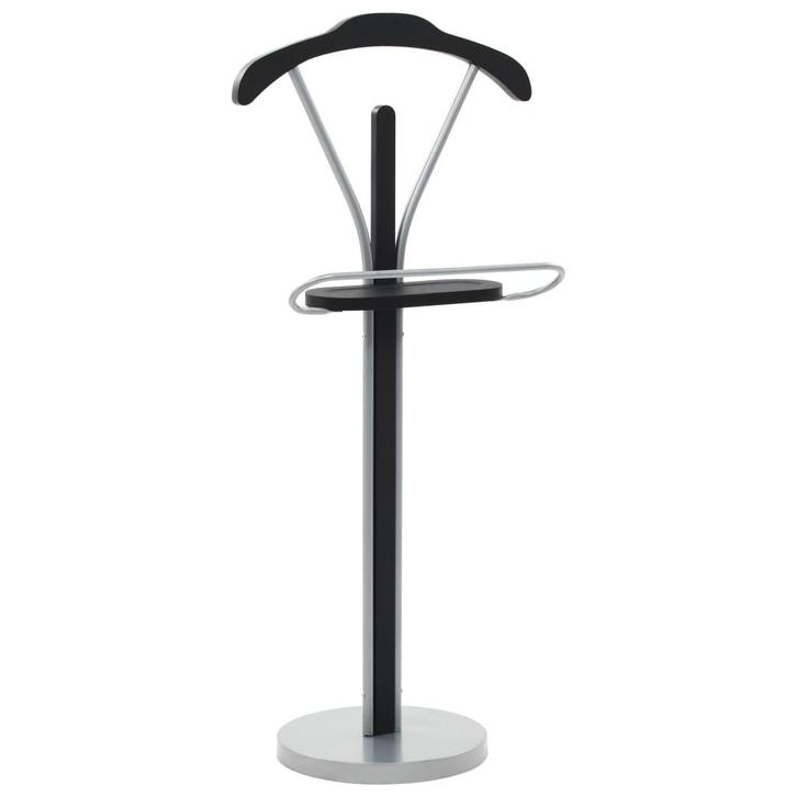 vidaXL Kledingbutler 45x35x107 cm zwart en grijs, Huis en Inrichting, Kasten | Kleerkasten, Nieuw, Verzenden