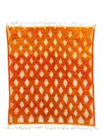 Marokkaans oranje Mrirt wolkleed, authentiek Marokkaans, Huis en Inrichting, Stoffering | Tapijten en Vloerkleden, Nieuw