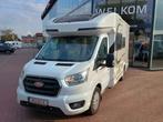 Challenger Graphite 250 4p met automaat en 49182 km 19138, Caravans en Kamperen, Mobilhomes, Automaat, Ford, Vloeistofverwarming