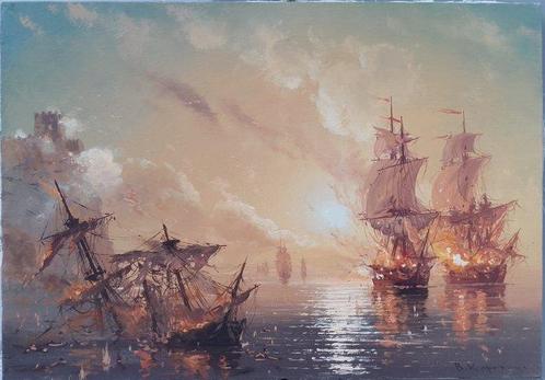 Karpenko Vitalii - After the battle, Antiek en Kunst, Kunst | Schilderijen | Klassiek