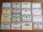 Document - USA. - 66 Historic American shares and bonds, Antiek en Kunst