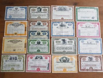 Document - USA. - 66 Historic American shares and bonds